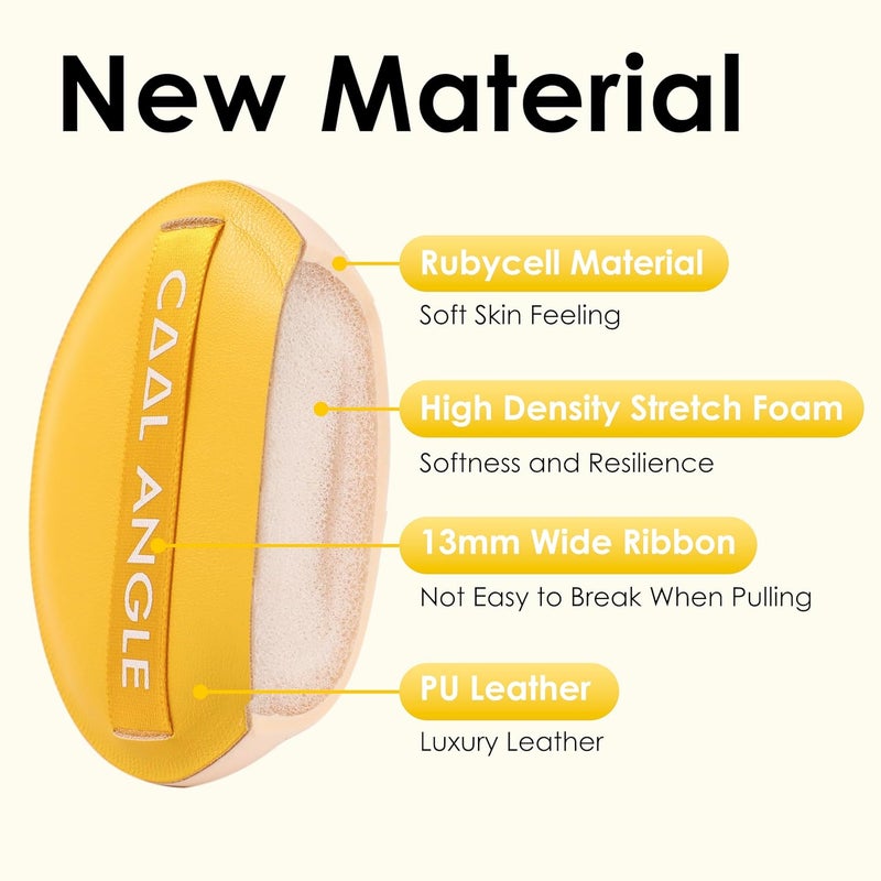 COOL-ANGLE 4Pcs X-Large Makeup Sponge Puff Set For Foundation Concealer & Powder, Latex Free Blender Sponges Puff For Natural And Easy Makeup, Soft Long-lasting And Beginner-friendly - Image 4